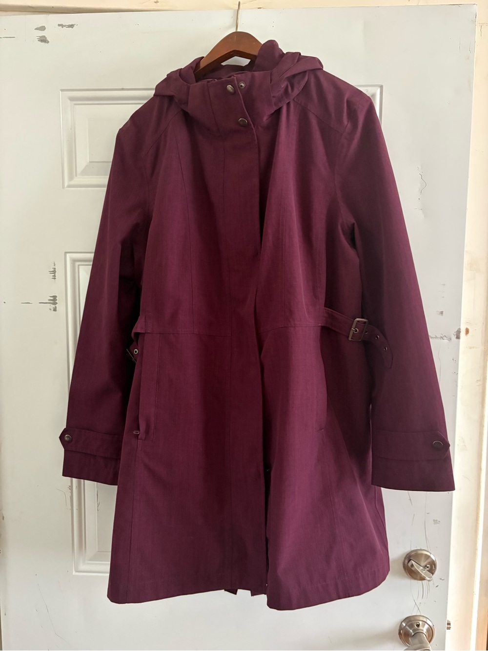 Burgundy Rain Coat